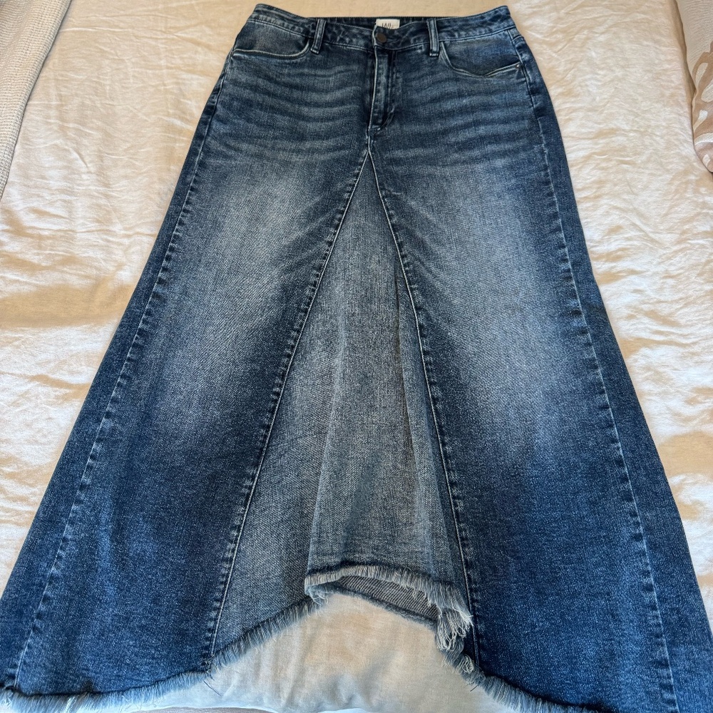 Wash Lab Selma Pieced Denim Skirt Size 30